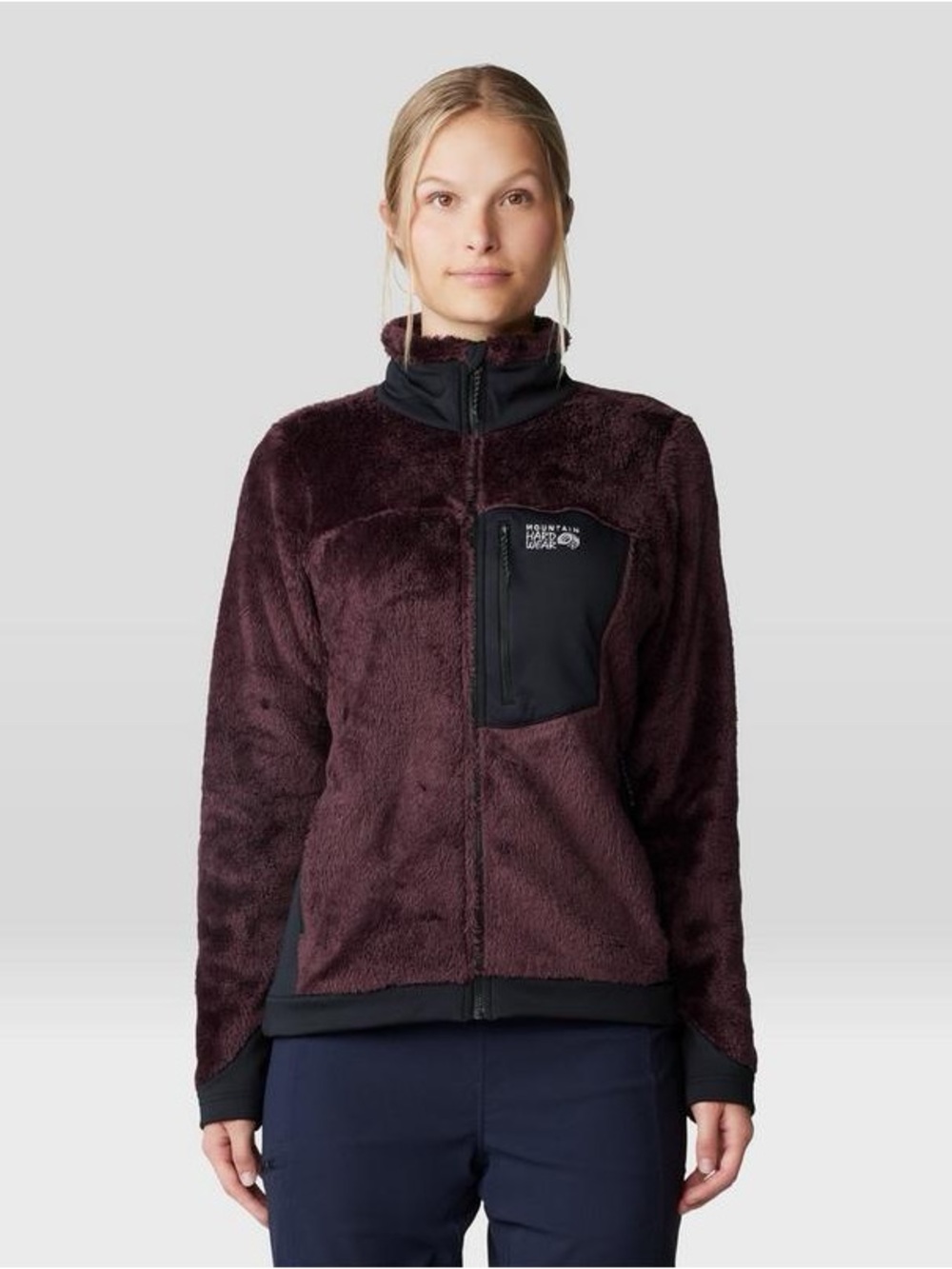 Mountain Hardwear Polartec High Loft Jacket Purple Plum Women's S Plush Full-Zip
